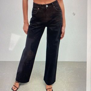 Zara Hi rise wide leg Jean
